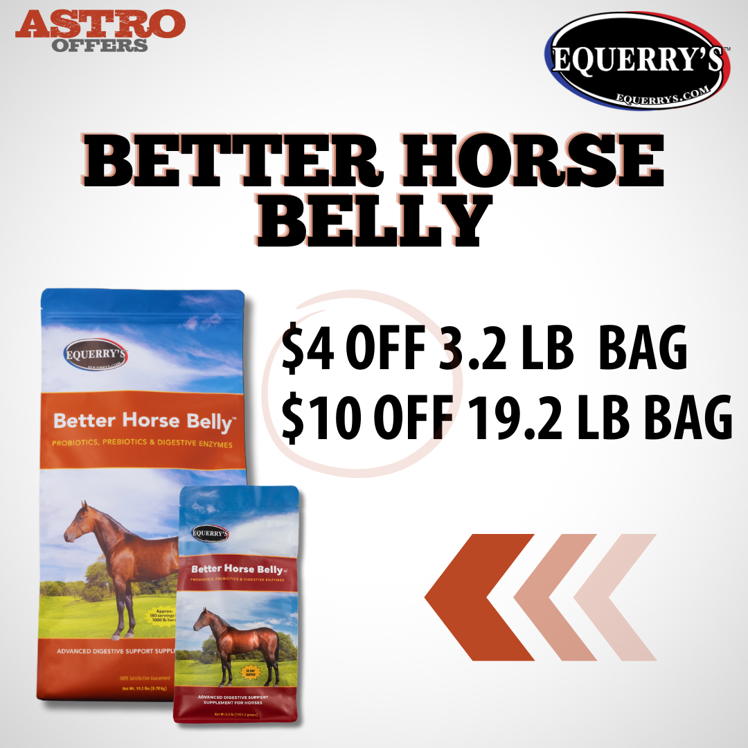 Animal Health Solutions | Dollars OFF Select Bags of Equerry's Better Horse Belly
