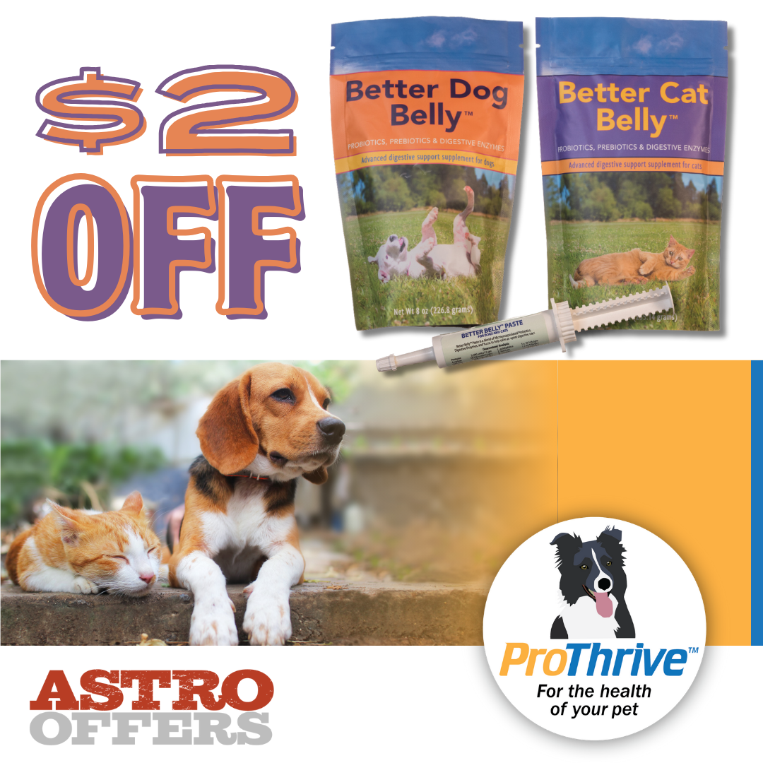 Animal Health Solutions | $2.00 OFF ProThrive Better Belly Supplements
