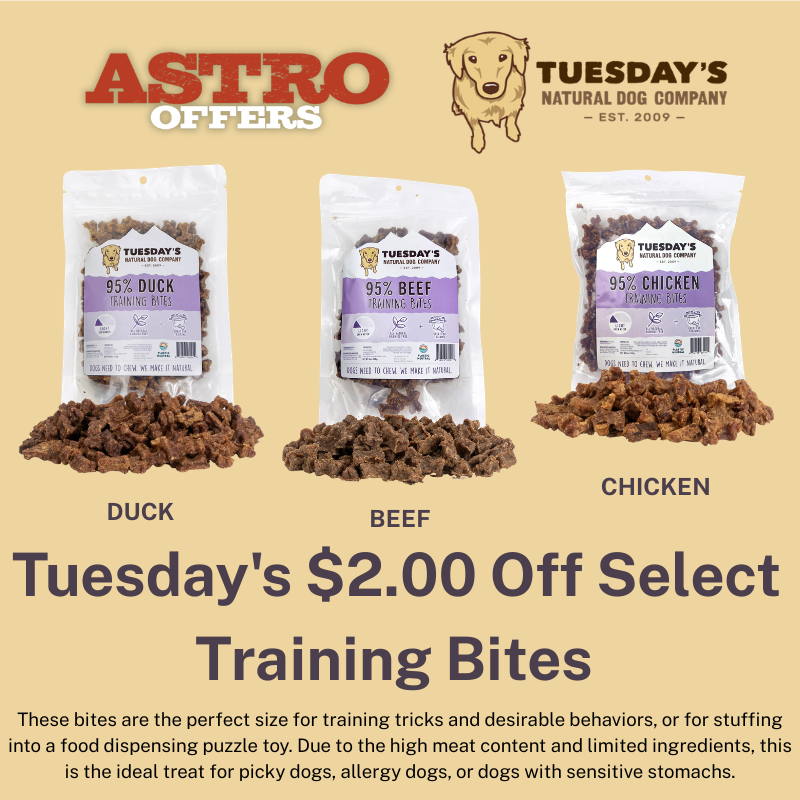 These bites are the perfect size for training. Due to the high meat content (95%) and limited ingredients, this is the ideal treat for picky dogs, allergy dogs, or dogs with sensitive stomachs.