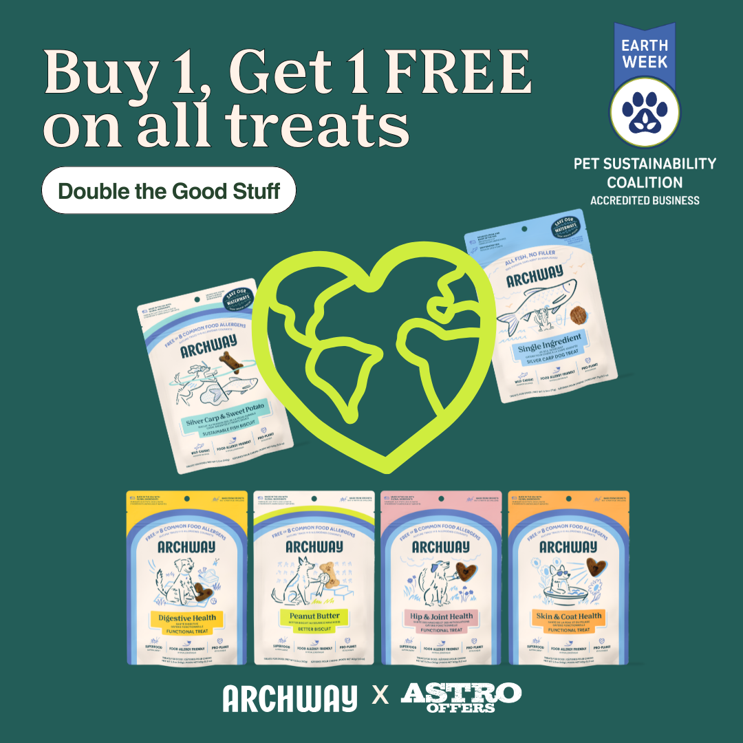 Archway Pet | Earth Week - PSC | Buy 1, Get 1 FREE on Treats!