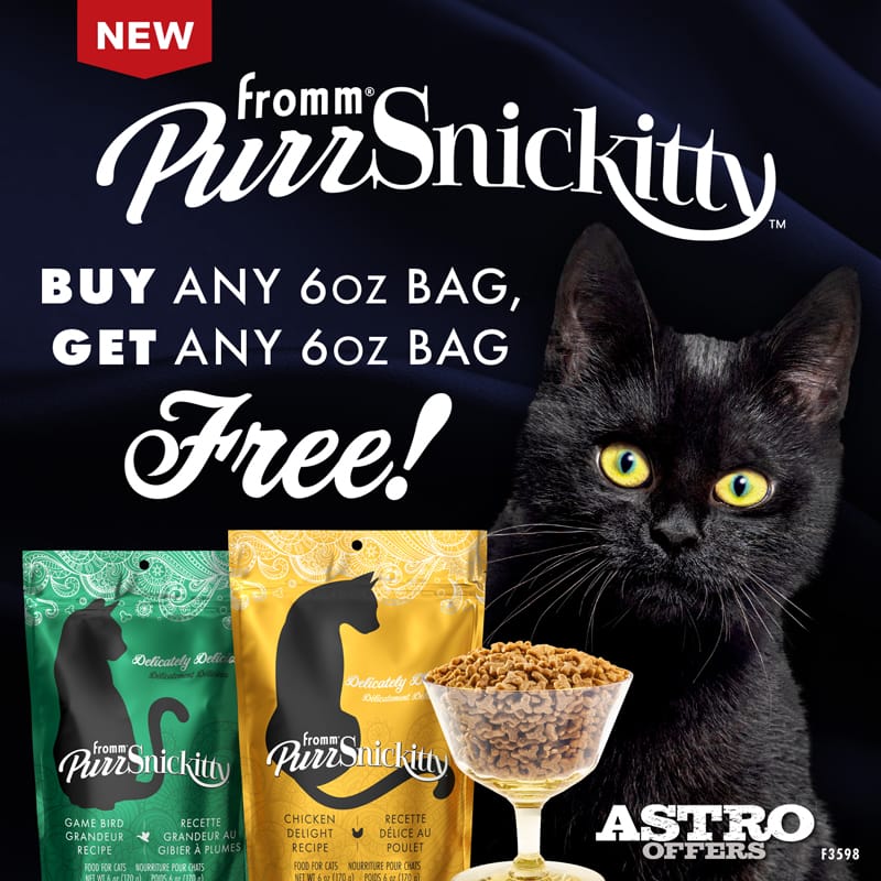 Fromm | Buy 1, Get 1 FREE on PurrSnickitty 6oz Bags!