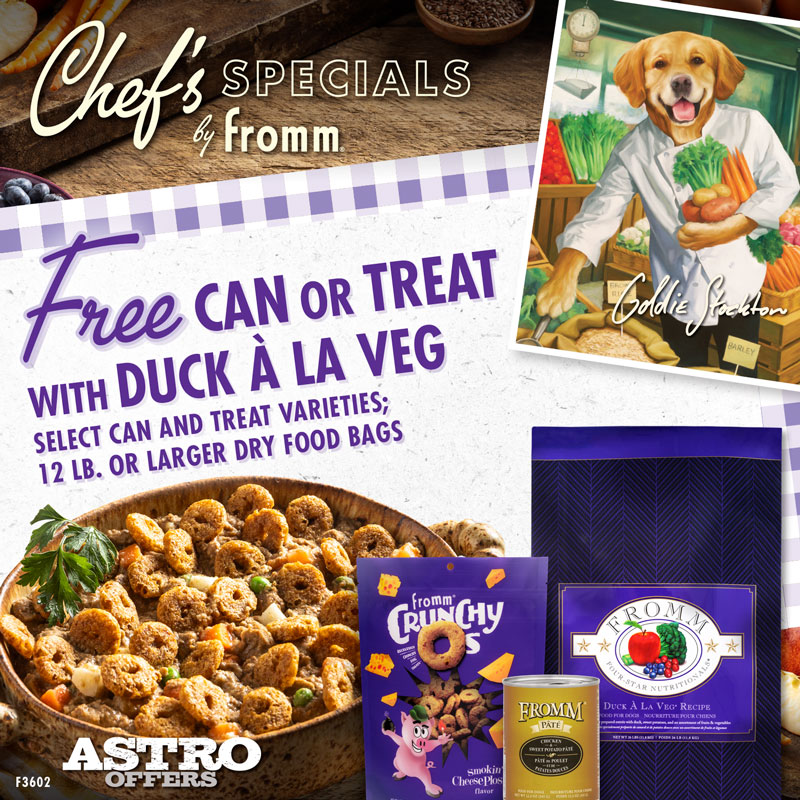 Fromm | FREE Select Can or Treat with Qualifying Duck A La Veg Purchase
