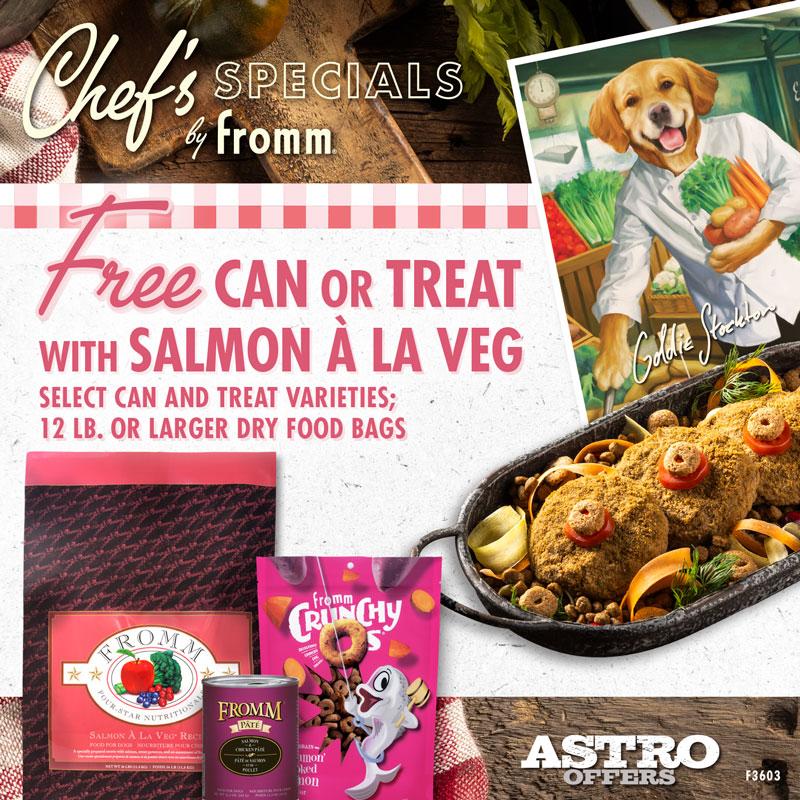 Fromm | FREE Select Can OR Treat with Qualifying Salmon A La Veg Purchase