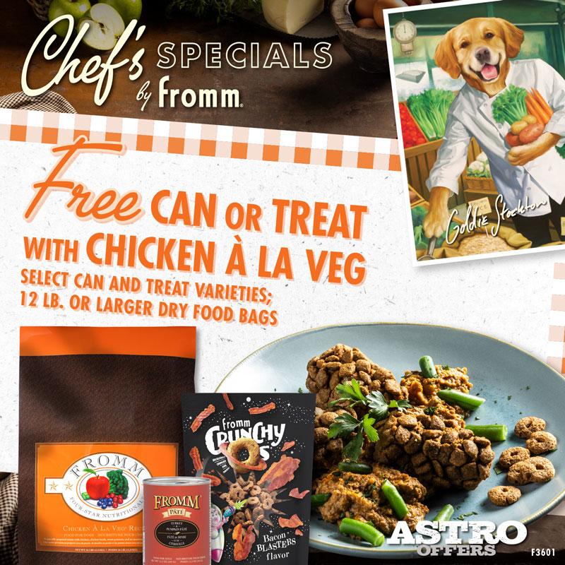 Fromm | FREE Select Can OR Treat with Qualifying Chicken A La Veg Purchase