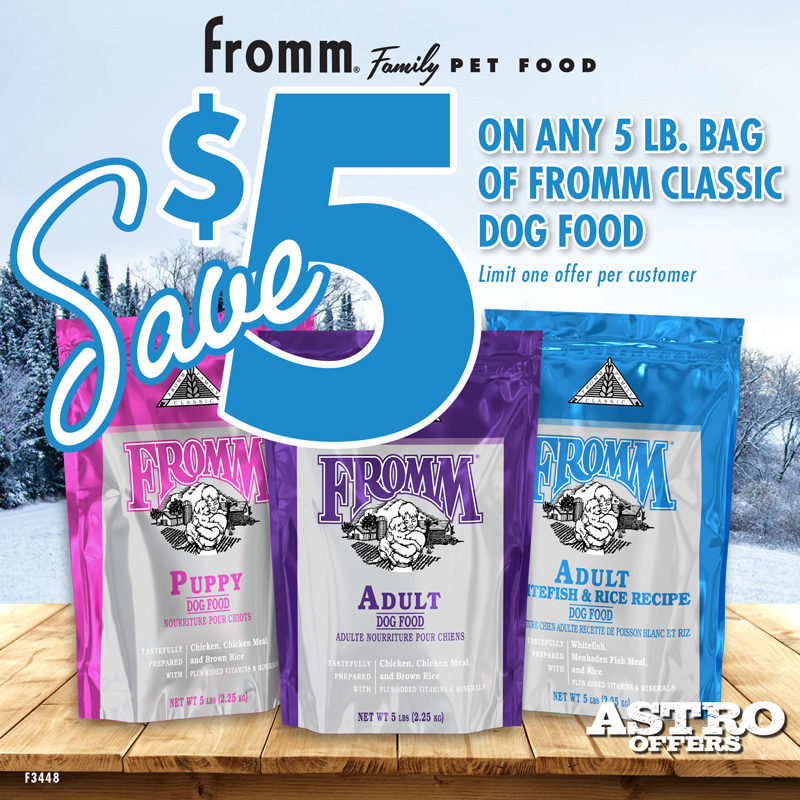 Fromm Family Classic recipes are based on our original Fromm Family Recipe from 1949, thoughtfully crafted with high-quality proteins to support your dog's healthy, active life.