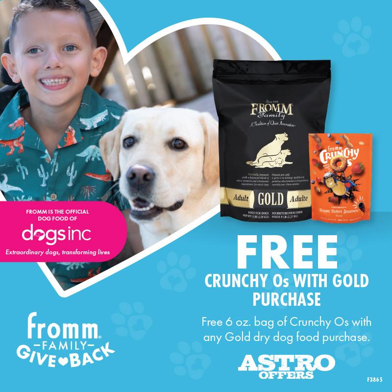 Fromm | FREE 6oz Crunchy Os with Gold Dog Dry Food Purchase