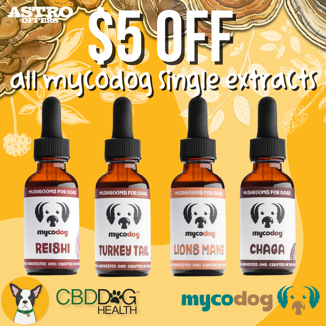 CBD Dog Health | $5.00 OFF ALL MycoDog Single Extracts