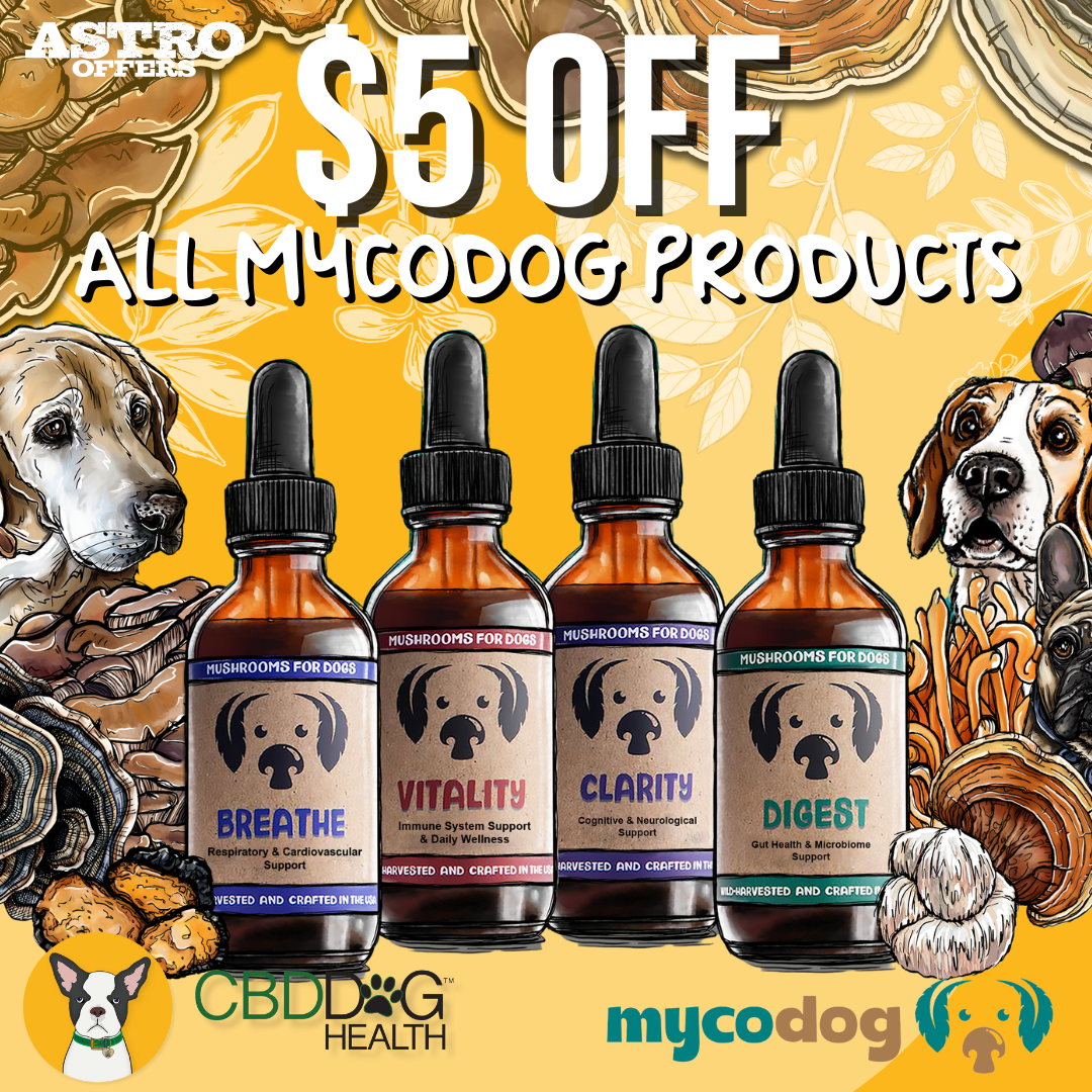 CBD Dog Health | $5.00 OFF ALL MYCODOG Tinctures