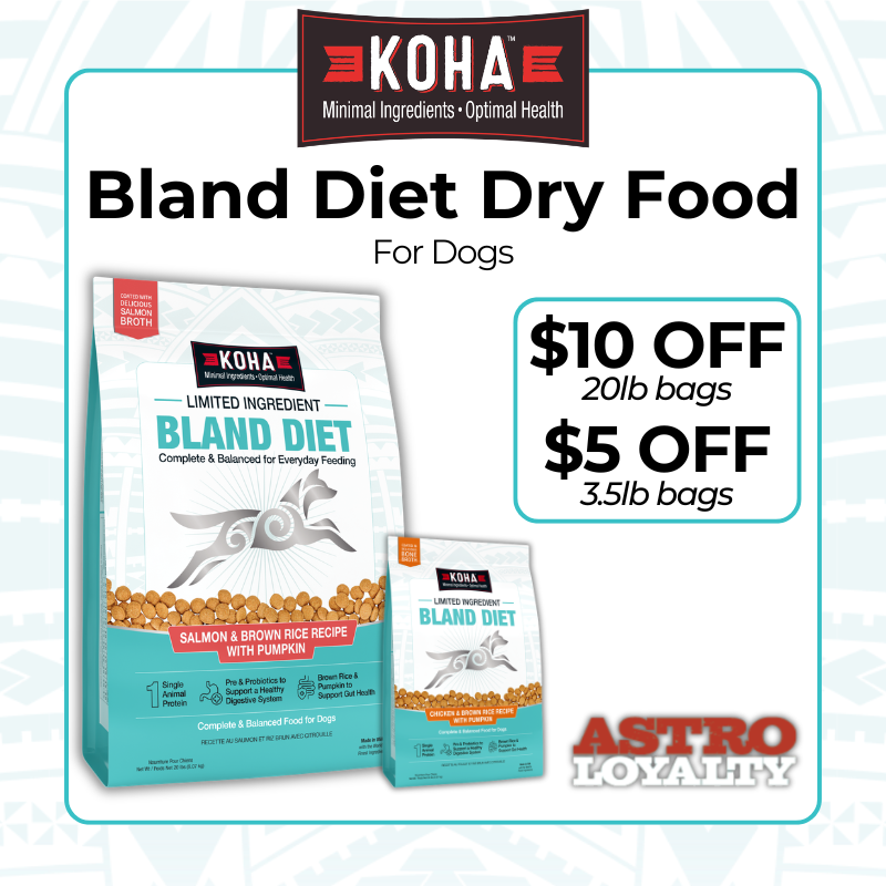 Loose Stool or Upset Stomach?
Get your dog's tummy back on track with the best bland diet dry dog food.