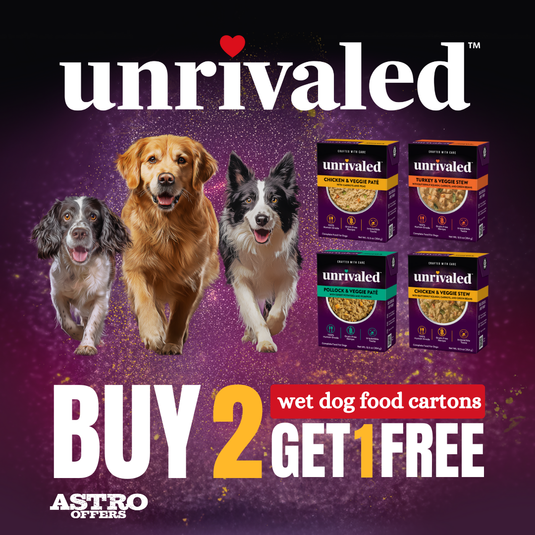 Unrivaled | Buy 2, Get 1 FREE on Wet Dog Food Cartons