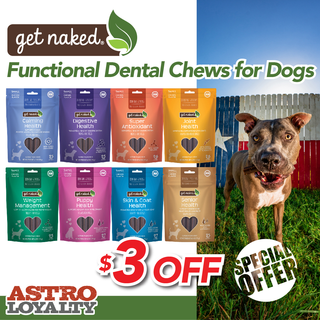 Get Naked | $3.00 OFF Dental Chew Treats