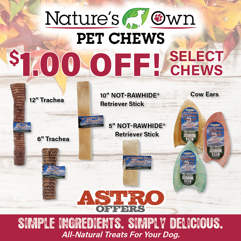 Nature's Own Pet Chews | $1.00 OFF Select Chews