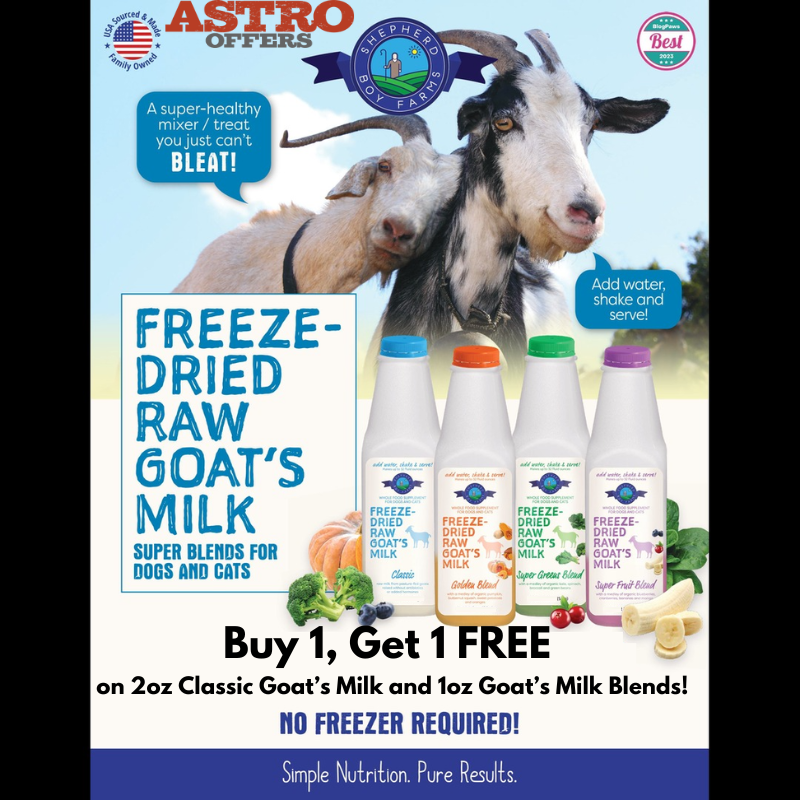 Shepherd Boy Farms Goat Milk is made from pasture-fed goats without antibiotics or hormones.  Our FD Milk Blends contain organic whole fruits and vegetables.  No freezer required!  Just add water!