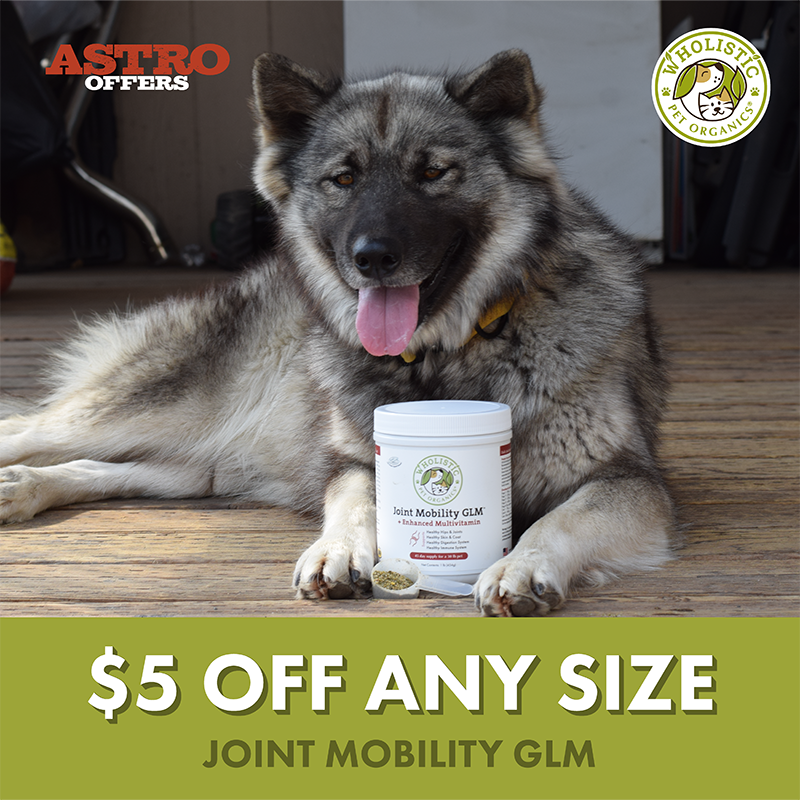 Wholistic Joint Mobility GLM is an all-in-one, organic, human-grade joint support supplement that provides your pet with concentrated joint and cartilage support & protection. 