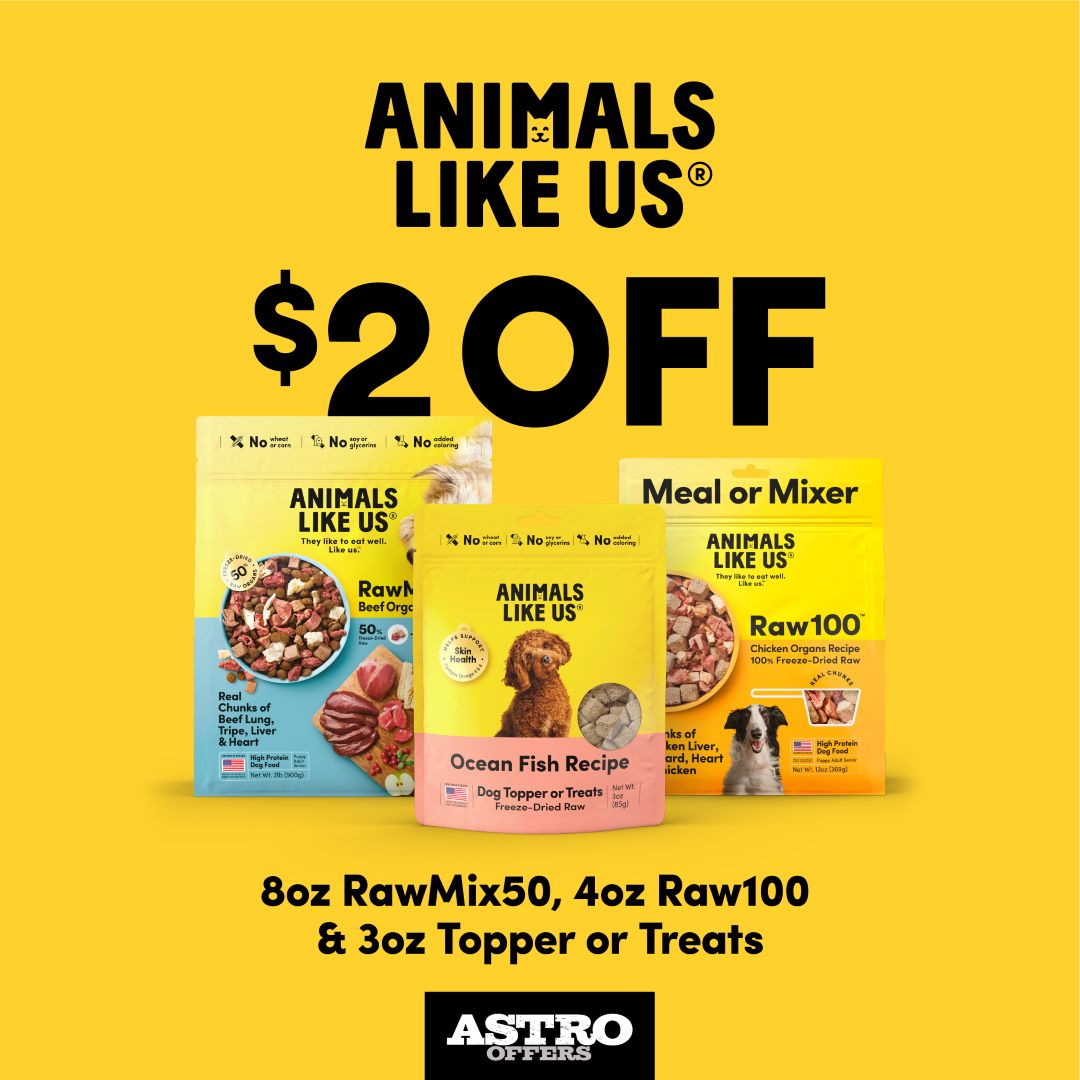Animals Like Us | $2.00 OFF Select Products