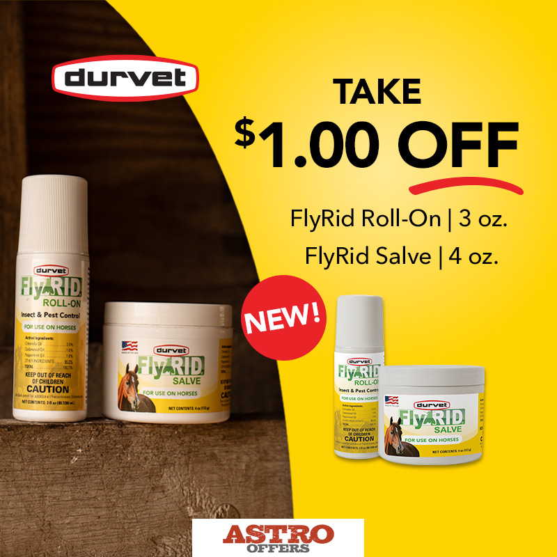 Durvet | $1.00 OFF FlyRID Salve & Roll-On