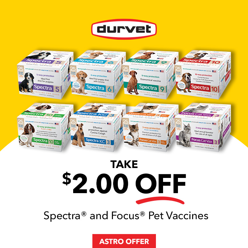 Durvet | $2.00 OFF Spectra & Focus Vaccines