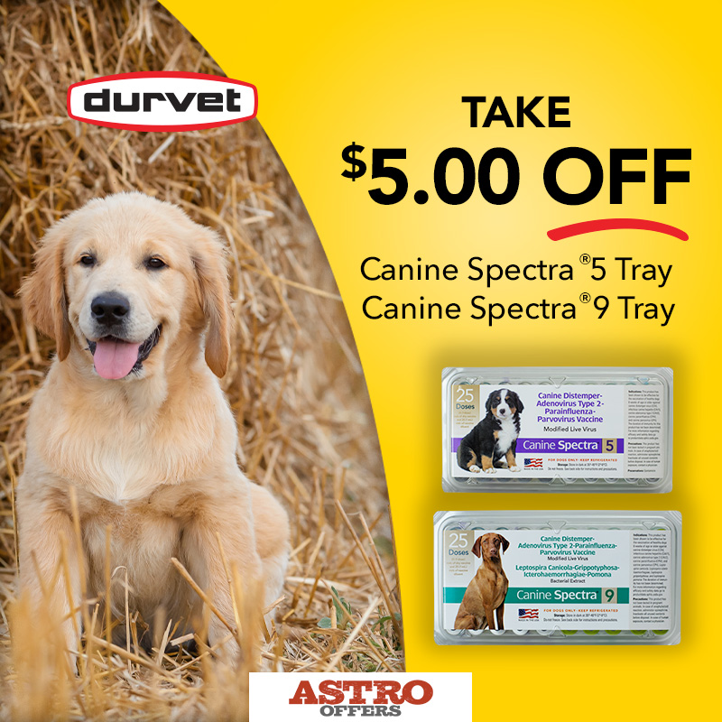 Durvet | $5.00 OFF Canine Spectra 5 & 9 Trays
