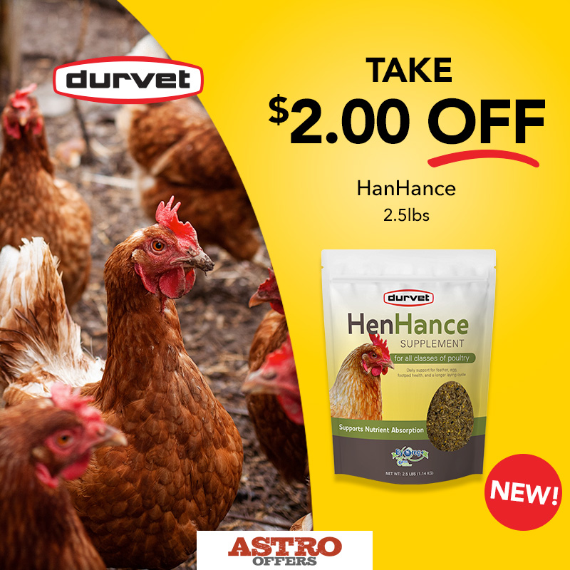 Durvet | $2.00 OFF HenHance