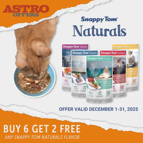 Snappy Tom | Buy 6, Get 2 FREE on Naturals