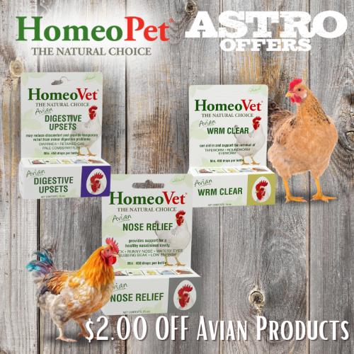 HomeoPet | $2.00 OFF Avian Products
