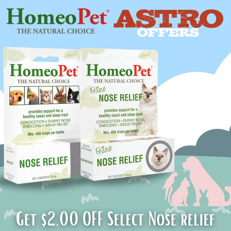 HomeoPet | $2.00 OFF Select Nose Relief Products