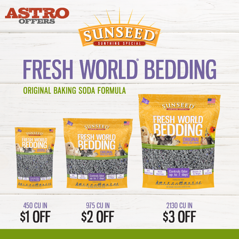 Vitakraft - Sunseed | Dollars OFF Select Fresh World Bedding 
