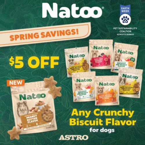 Natoo | Earth Week - PSC | $5.00 OFF All Biscuits