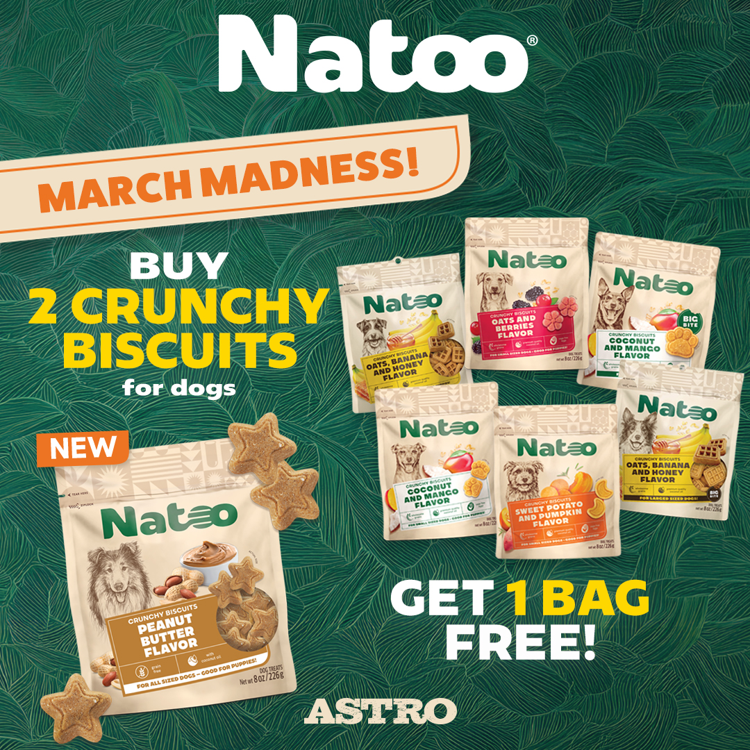 Natoo | Buy 2, Get 1 FREE on Dog Biscuits