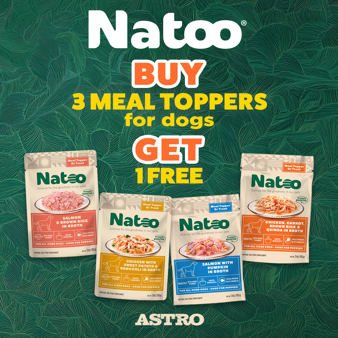 Natoo | Buy 3, Get 1 FREE on Toppers for Dogs
