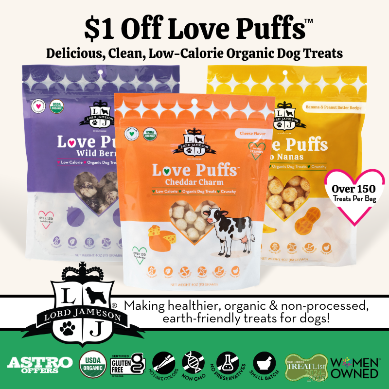 By sourcing USDA organic, nutrient dense ingredients & saying no to preservatives, we're able to make cleaner, tastier, sustainable treats for dogs of all breeds and life stages!