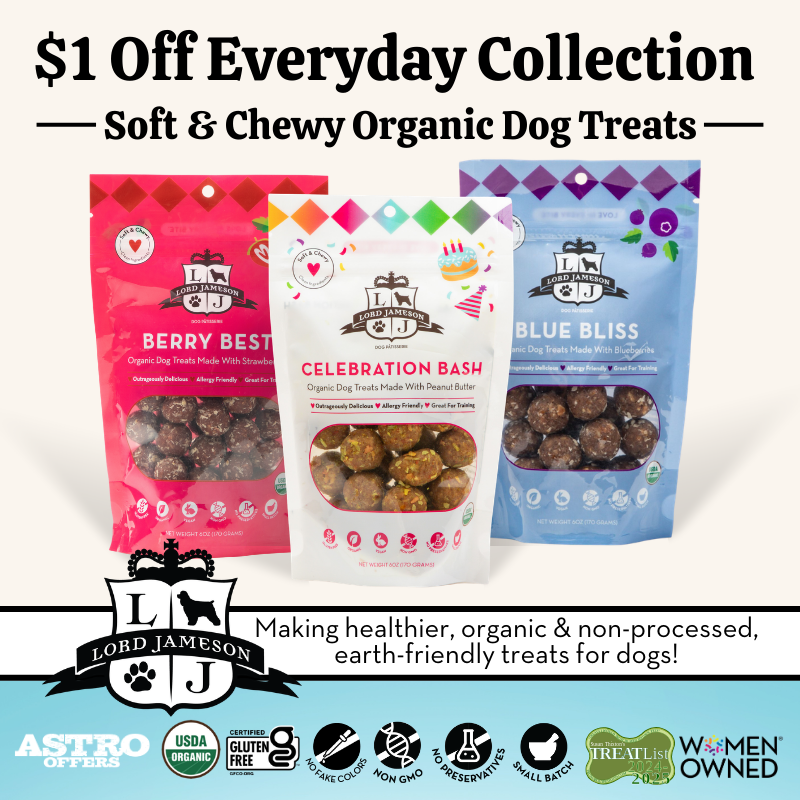 By sourcing USDA organic, nutrient dense ingredients & saying no to preservatives, we're able to make cleaner, tastier, sustainable treats for dogs of all breeds and life stages!