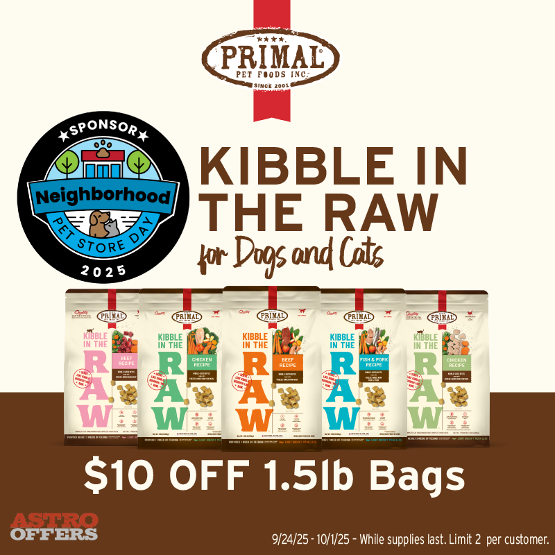 Kibble in the Raw reimagines 'kibble' so you can nourish your pet's Primal needs. Delivers optimized nutrition and digestibility in the same scoop-and-serve feeding experience as kibble.