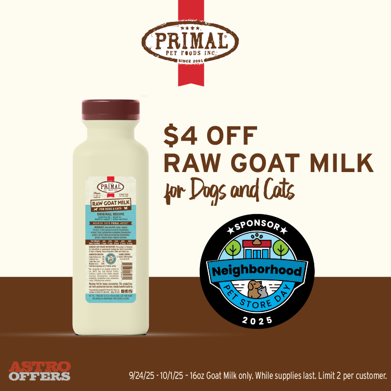 Celebrate Neighborhood Pet Store Day with the ultimate hydrator, Raw Goat Milk!