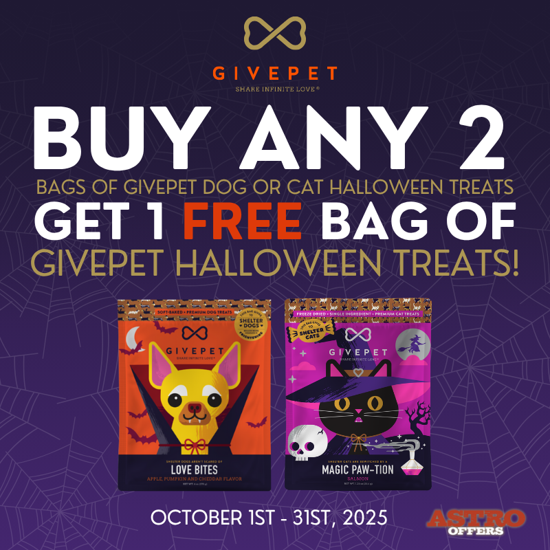 GivePet treats are USA made with whole foods and all natural ingredients. For every bag we sell, we donate enough treats for at least ten shelter pets!