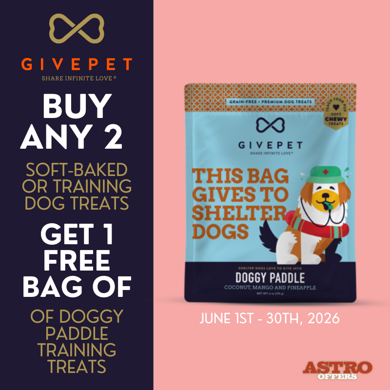 GivePet treats are USA made with whole foods and all natural ingredients. For every bag we sell, we donate enough treats for at least ten shelter pets!