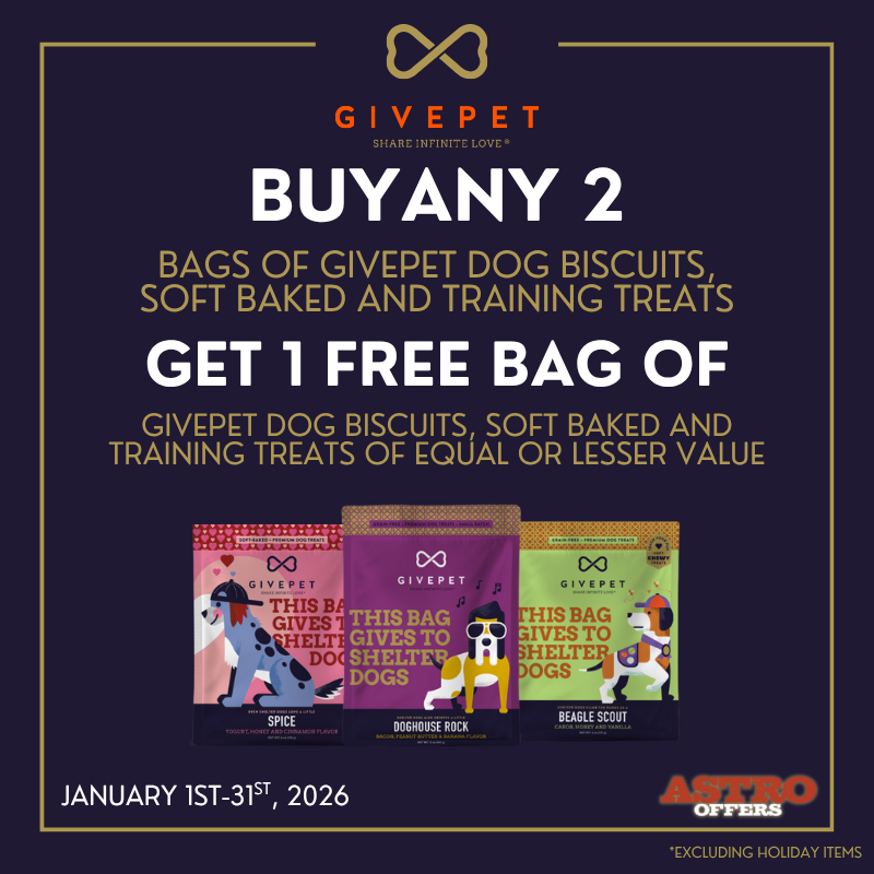 Give Pet | Buy 2, Get 1 FREE on Select Treats