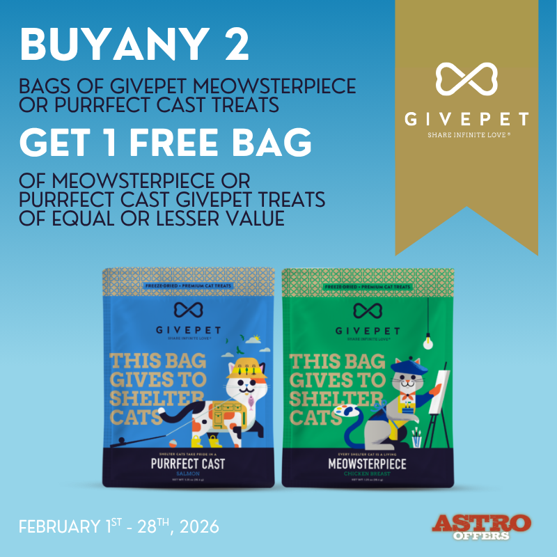 GivePet treats are USA made with whole foods and all natural ingredients. For every bag we sell, we donate enough treats for at least ten shelter pets!