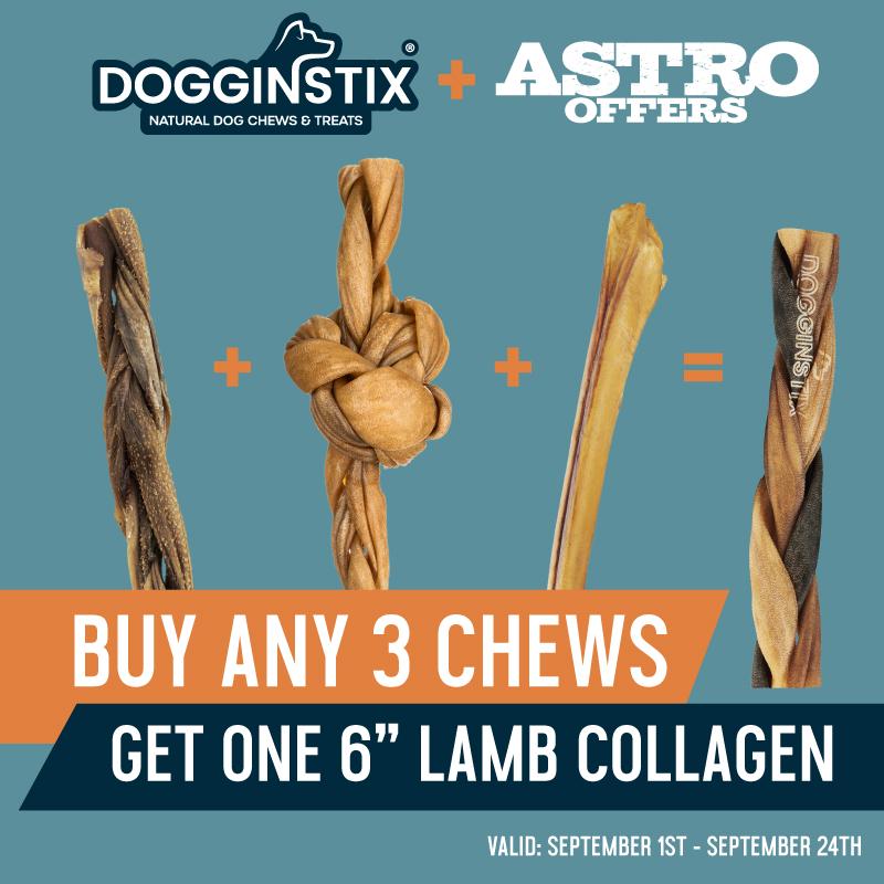Dogginstix | FREE 6in Lamb Collagen with Qualifying Purchase