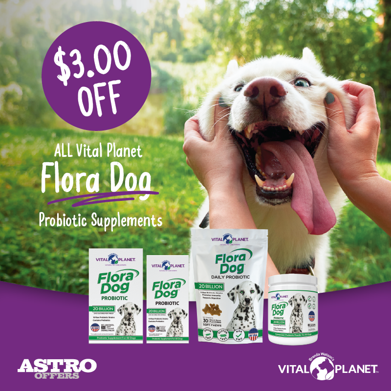Vital Planet | $3.00 OFF Flora Dog Probiotic Supplements