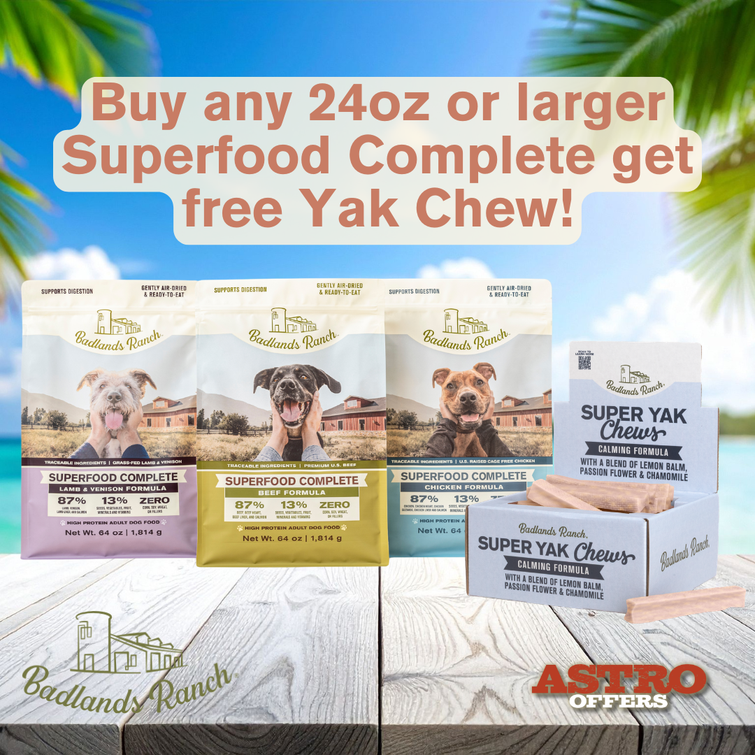 Badlands Ranch Superfood Complete contains some of the healthiest foods on Earth - premium, protein-packed beef, nutrient-dense organ meat, heart-healthy salmon, and gut-healthy vegetables. 
