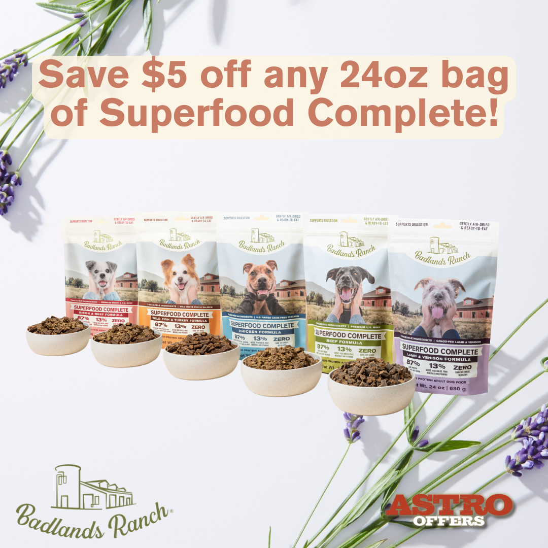 Badlands Ranch Superfood Complete contains some of the healthiest foods on Earth - premium, protein-packed beef, nutrient-dense organ meat, heart-healthy salmon, and gut-healthy vegetables. 