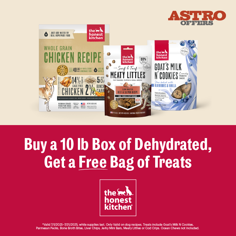 The Honest Kitchen | FREE Select Treat with Purchase of 10lb Dehydrated Dog Food