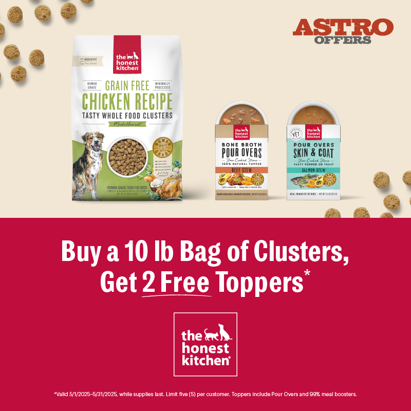 The Honest Kitchen | 2 FREE Toppers with Purchase of 10lb Clusters for Dogs 