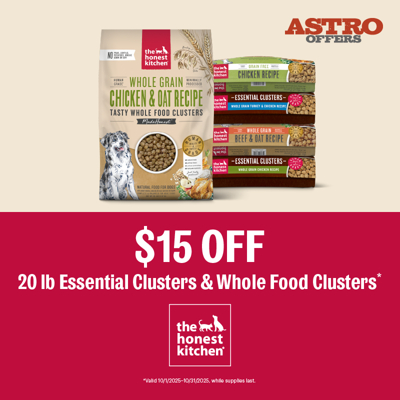 The Honest Kitchen | $15.00 OFF 20lb Clusters  
