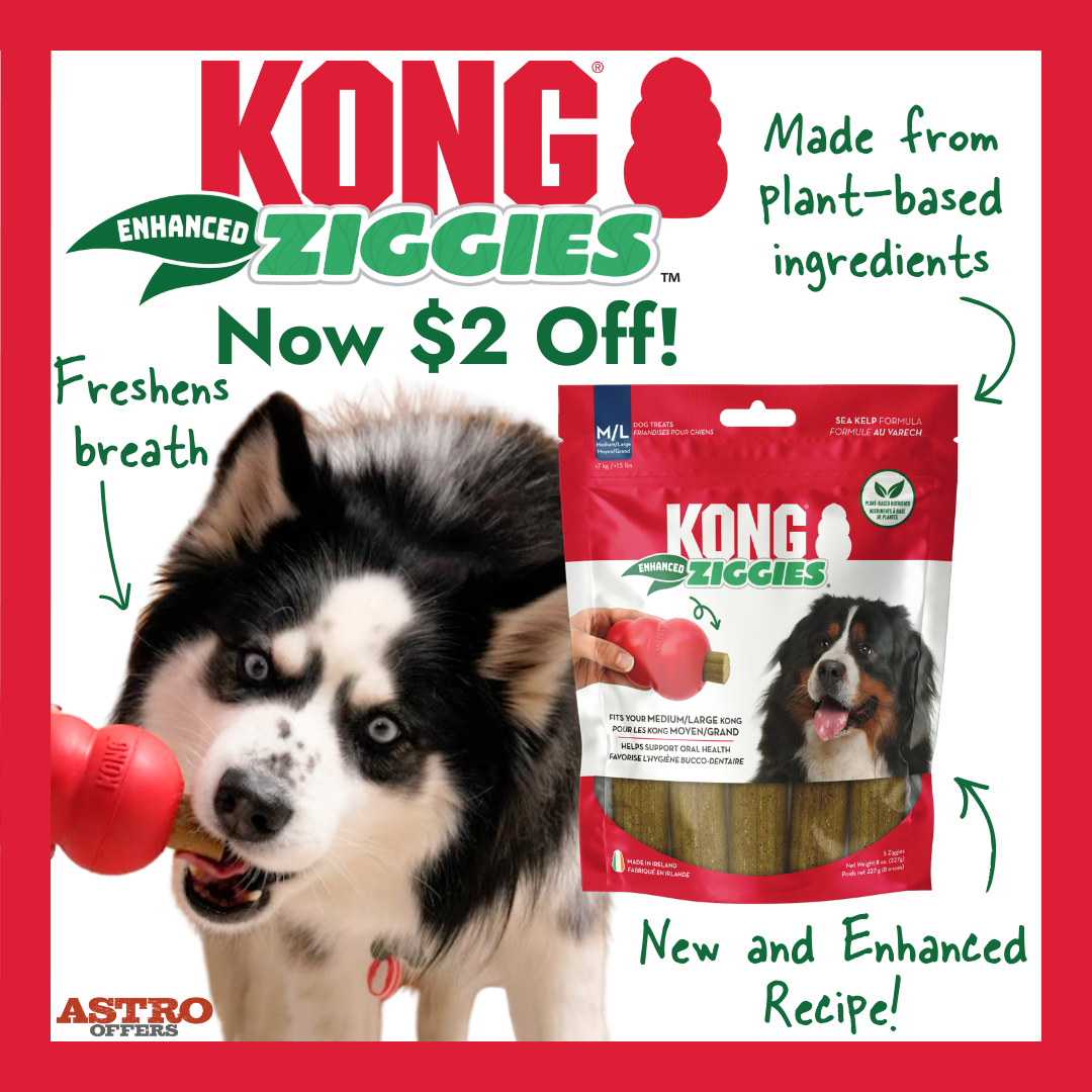 KONG | $2.00 OFF Ziggies Enhanced 