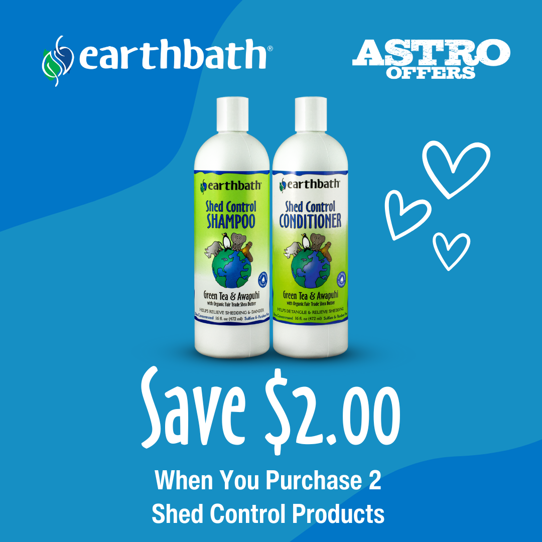 We get it... shed happens. Our Shed Control line with shea butter, omega-6s & plant extracts helps reduce shedding, dander & allergens while nourishing skin and coat.