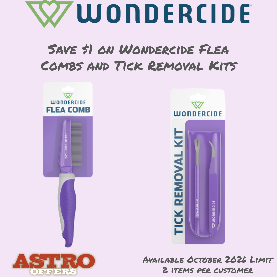 Protect your pack with Wondercide's new Flea Combs and Tick Removal Kits.