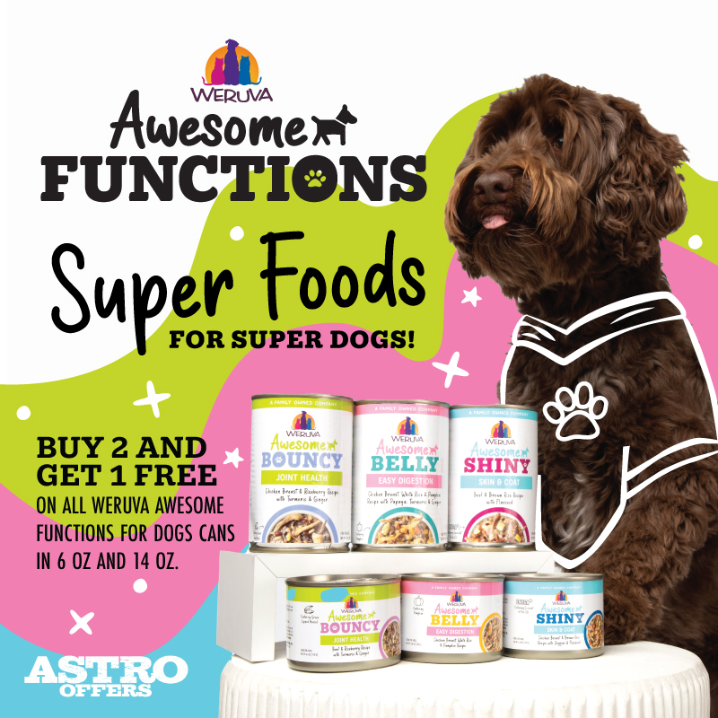 Awesome Functions are crafted to cater to your dog's specific needs & are bursting with nutrient rich ingredients!
Joint Health=Awesome Bouncy
Radiant Coat=Awesome Shiny
Aiding Digestion=Awesome Belly