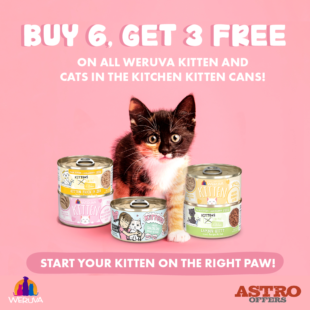 Each of these unique lines is crafted to fulfill your kitten's growing needs, with high quality proteins, high moisture and different textures. And as always, grain, gluten and carrageenan free.